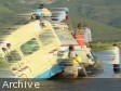 iciHaïti - Belladère : Un véhicule de transport en commun emporté par les eaux de la rivière Lagua