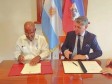 Haiti - Argentina : Signing of a diplomatic training agreement