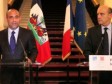 Haiti - Politic : Joint press conference, Laurent Lamothe - Alain Juppé