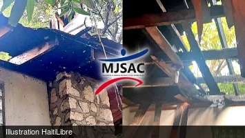iciHaïti - FLASH : Une partie du Ministère de la Jeunesse détruit par un incendie