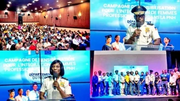 Haiti - Cap-Haitien : Launch of the 2nd phase of the «PNH New Generation: Women at the heart of change» campaign