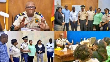 iciHaiti - Jacmel : The Municipal Council visits the Divisional Commissioner of the Southeast Police