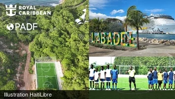 Labadee : Royal Caribbean and the PADF inaugurate a football field