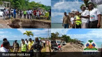 iciHaïti - Grande Anse : Le Ministre des Travaux Publics évalue les infrastructures stratégiques à Dame-Marie