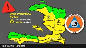 FLASH : 5 Haiti's departments on Yellow Alert