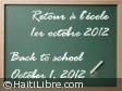 Haiti - Education : Back to school postponed to October 1st