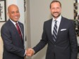 Haiti - Environment : The President Martelly met Prince Haakon Magnus of Norway