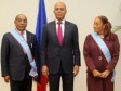 Haiti - Social : Fritz Cinéas and Mrs. Michaële Craan received the Order Honor and Merit...