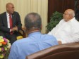 Haiti - Politic : Michel Martelly meets the President of the Cooperative Republic of Guyana