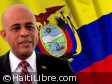 Haiti - Diplomacy : Martelly in Ecuador for the swearing in of Rafael Correa