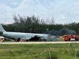 Haiti - Security : Boeing 707 off the runway, at the Toussaint Louverture International Airport