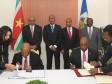 Haiti - Politic : Signature of two agreements with Suriname